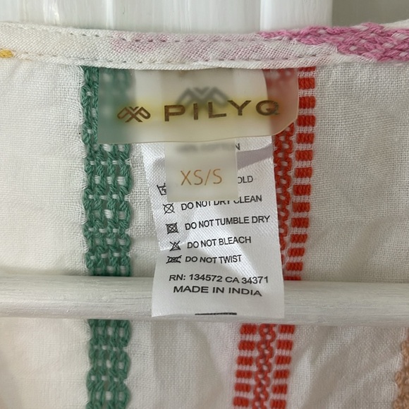 Pilyq Multistripe Morgan Coverup Dress Size XS/S - Picture 3 of 5
